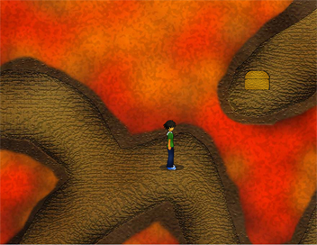 灼熱の場所と宝箱