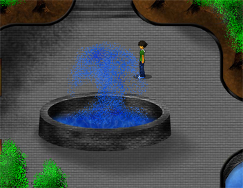 噴水のある場所